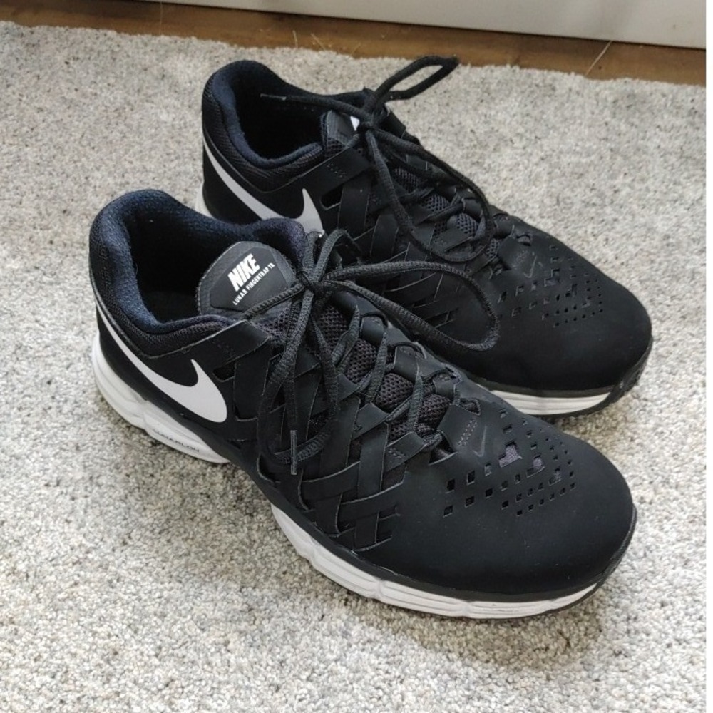 Nike Lunar Fingertrap TR Black White Training Shoes 898065-001 Mens 11W